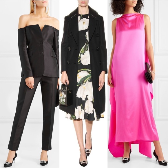 SOLD🖤Roger Vivier Crystal Flower Strass Heels - Picture 3 of 12